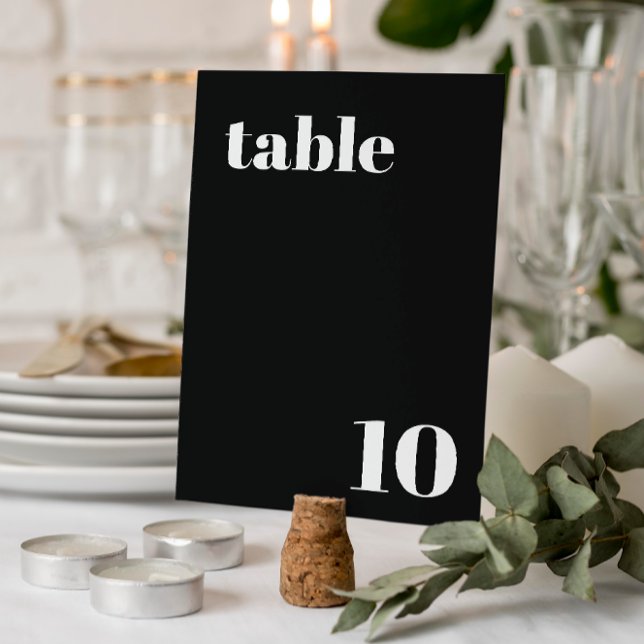 Elegant och trendig tabellnummer för bröllop (Skapare uppladdad)