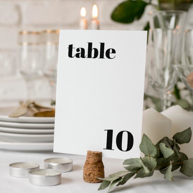 Elegant och trendig tabellnummer för bröllop (Skapare uppladdad)