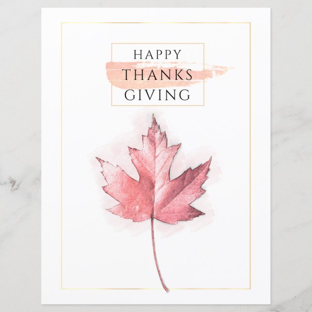 Elegant och trendig Thanksgiving (Framsida)