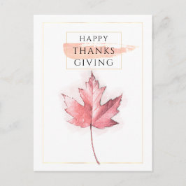 Elegant och trendig Thanksgiving Vykort