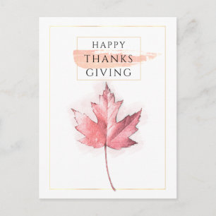 Elegant och trendig Thanksgiving Vykort