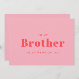 Elegant och trendig till min bror på min bröllopsd