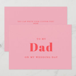 Elegant och trendig till pappa på min bröllopsdag