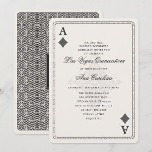 Elegant och Unik Las Vegas Quinceañera Inbjudningar