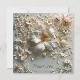 Elegant och utsmyckad tack kort