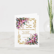 Elegant och vibrant Orchid Flowers Wedding