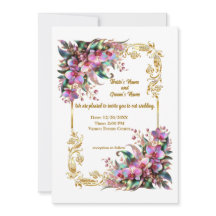Elegant och vibrant Orchid Flowers Wedding