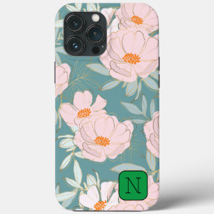 Elegant öga fångstdesign Inledande blå blommigt
