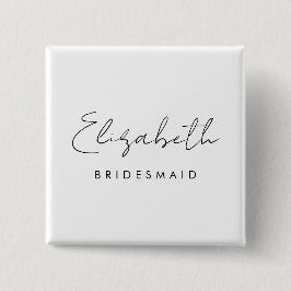 Elegant Ogift Kvinnors Brudtärna Fyrkantig Knapp