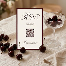 Elegant Old Money Burgundy Ivory OSA Kort