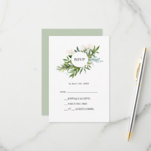 Elegant Olive Greenery OSA kort