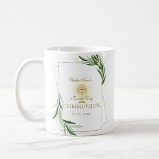 Elegant Olive Löv Guld Första Heligan av kommissio Kaffemugg