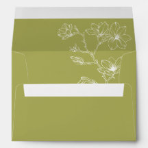 Elegant Olivgrön & Vit Blommig Bröllopskoncept