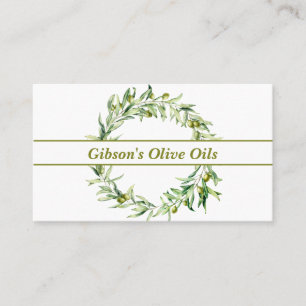 Elegant Olivolja Gren, utandningsolja Visitkort