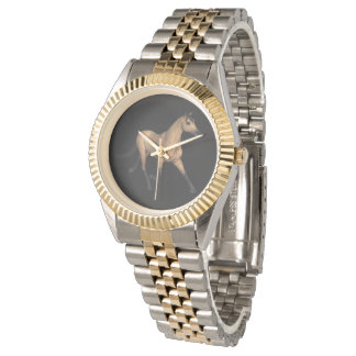 Elegant oljemålning häst armbandsur