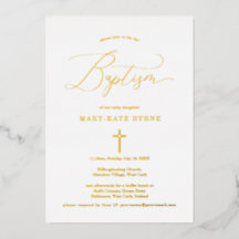 Elegant om baptism i guld Kor
