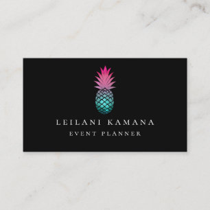 Elegant Ombre ananas Visitkort
