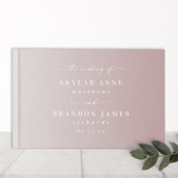 Elegant Ombre Dusty Mauve & Off-White Bröllop