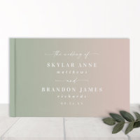 Elegant Ombre Ljust grönt &  Rosa Bröllop