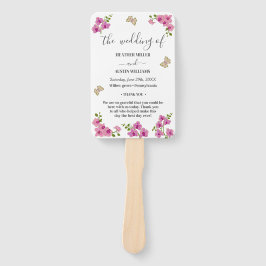 Elegant Ömtåliga Lila Orkidéer Bröllopsprogram