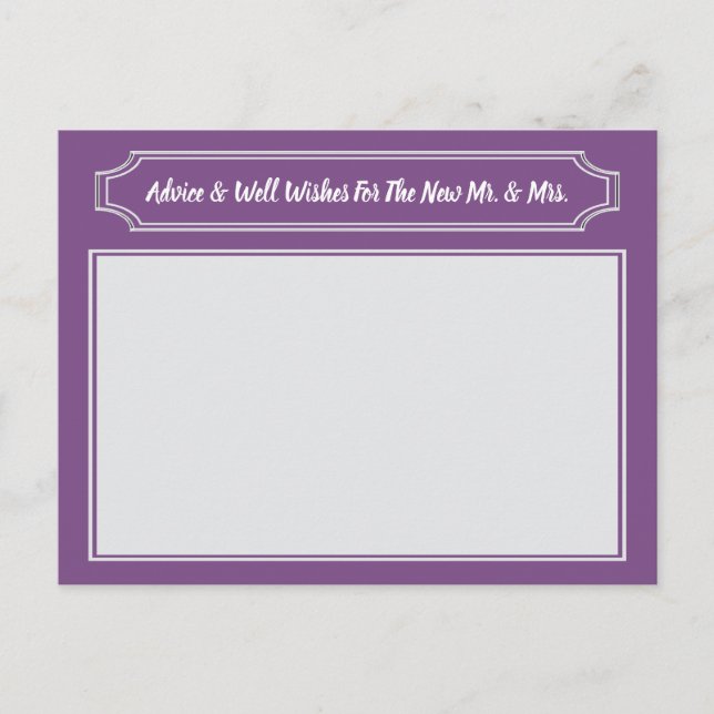 Elegant Önskemål for Bride & Groom, råd för Bröllo (Framsida)