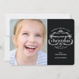 Elegant Önskemål för en God jul PhotoGreeting Julkort