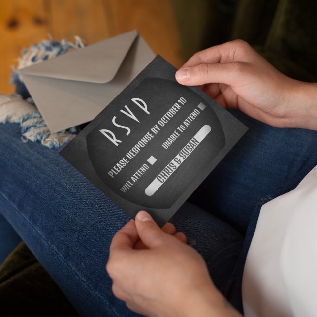 Elegant Onyx Black and White OSA Ca Kort (Skapare uppladdad)