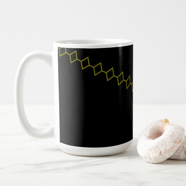 Elegant Onyx Flow Chili Skål Kaffemugg (Med munk)