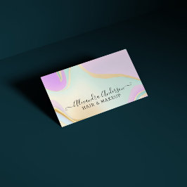 Elegant Opal Rainbow Visitkort