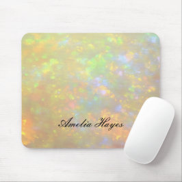 Elegant Opal Stentextur Modern Anpassad Skrift Musmatta
