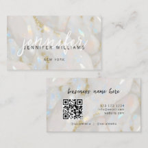 Elegant Opalsten Anpassad QR-kod Unik