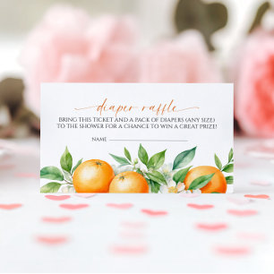 Elegant Orange Blommigt Försämring av räcke Tilläggskort