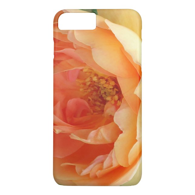Elegant Orange Blushros Case-Mate iPhone Skal (Baksida)