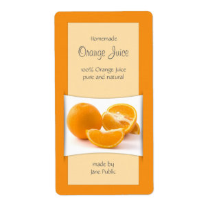 Elegant orange fruktsaftsyltMarmalade Fraktsedel