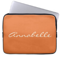 Elegant Orange Handskriven Anpassningsbar Namn