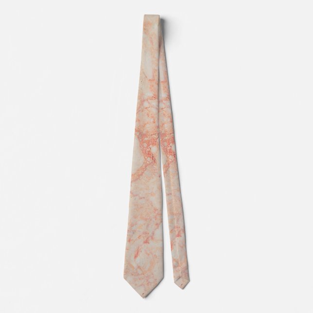 Elegant Orange Marble Stone Neck Tie Slips (Framsida)