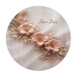 Elegant Orange Peach Blommigt Clearboard Board