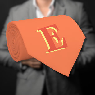 Elegant Orange Red 3D Brev Korall Slips