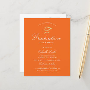 Elegant orange studenten ceremonin