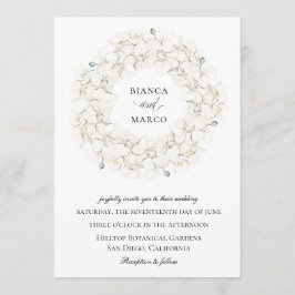 Elegant Orchid Blommigt Utandning Bröllop Inbjudningar