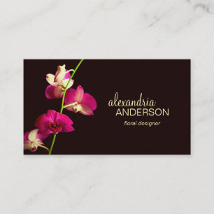 Elegant Orchid Designer Visitkort