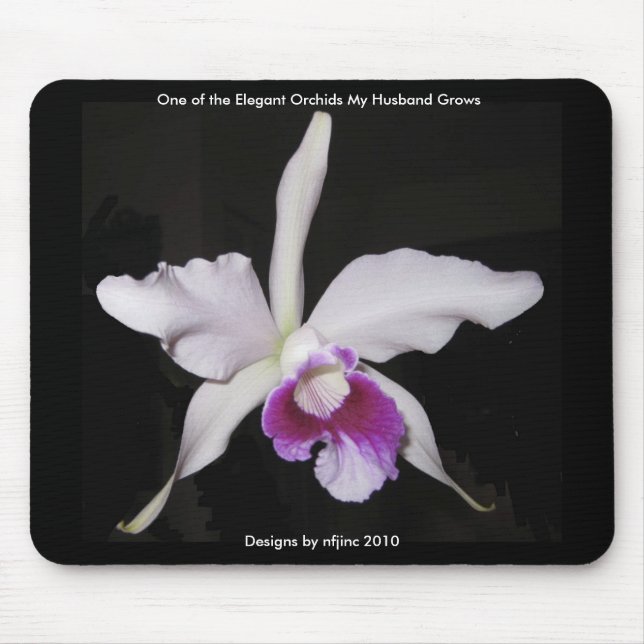 Elegant Orchid Mousepad 1 Musmatta (Framsidan)