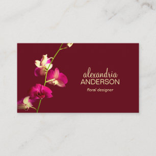 Elegant Orchid Visitkort