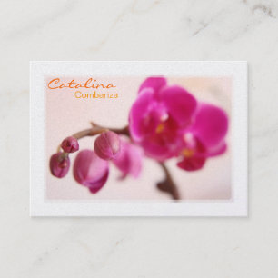 Elegant Orchidvisitkort Visitkort