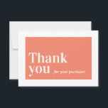 ELEGANT ORDER INSERT - affärstack orange Tack Kort<br><div class="desc">by kat masard >>> WWW.SIMPLYSWEETPAPERIE.COM<< Skicka och extra speciell TACK meddelande med stil och pizzazz för dina kunder. Lägg till din logotyp på baksidan och ha till och med skrivan en personlig anteckning - underbar, professionell kundtjänst som kommer att behålla dem att komma tillbaka! AVDELNING 1. Om du vill ändra...</div>