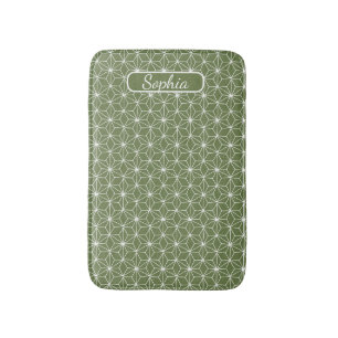 Elegant Organic Grönt Shape Art för presenter Badrumsmatta