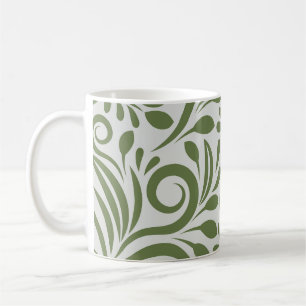 Elegant Organic Grönt Shape Art för presenter Kaffemugg