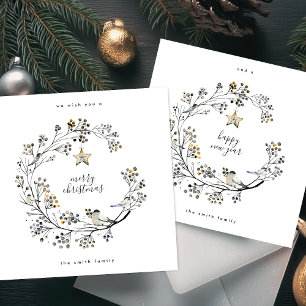 Elegant Organic Kraft Wandan God jul Julkort
