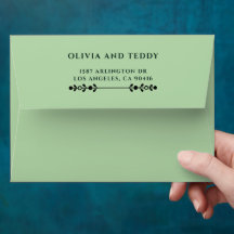 Elegant Organic Modern Wedding Invitation