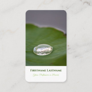 Elegant Organiskt vatten lila raindroppe stil Visitkort